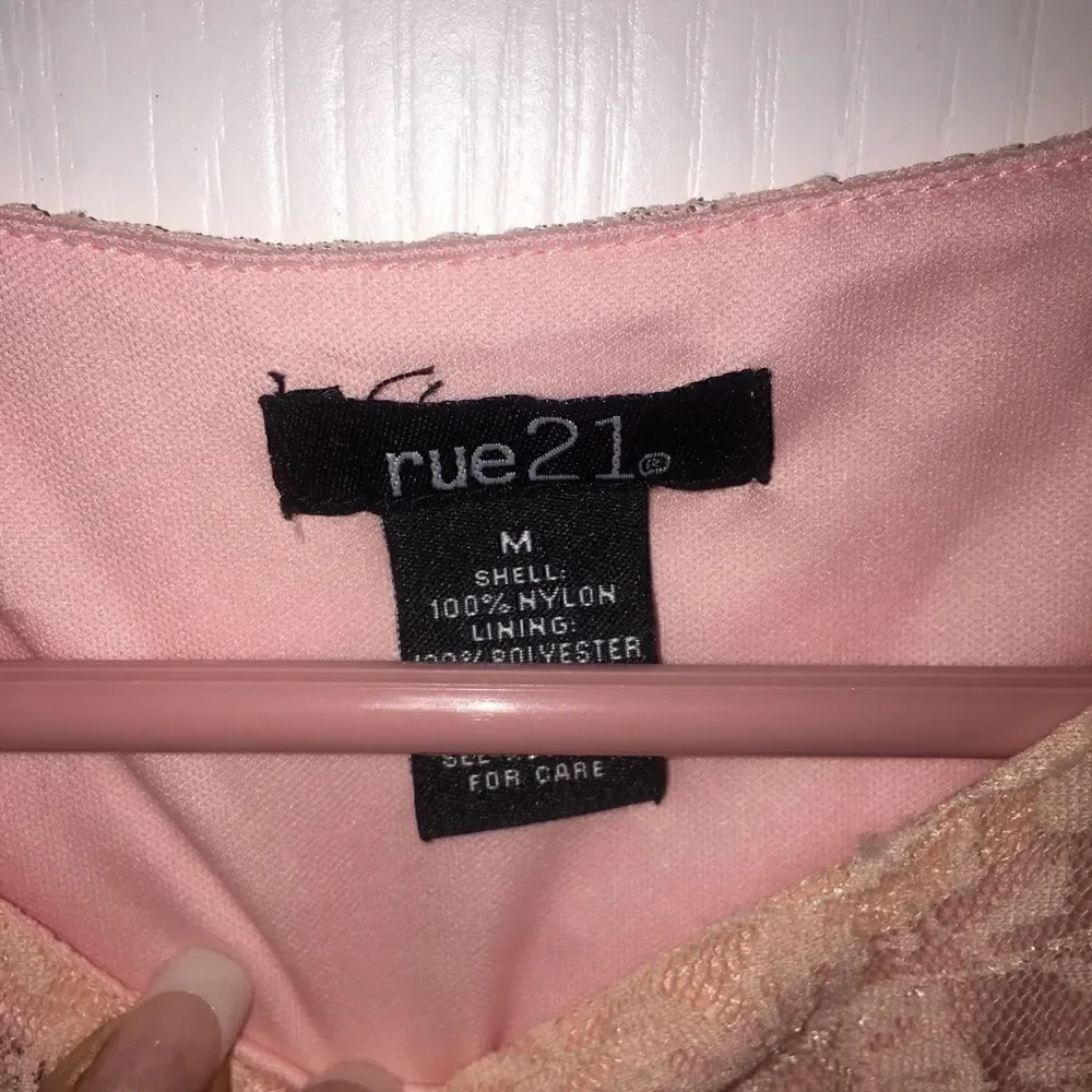 Rue 21 Pink Dress Medium